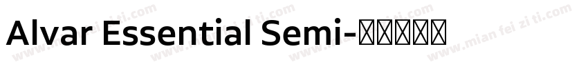 Alvar Essential Semi字体转换